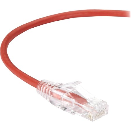 BLACK BOX Slim-Net Cat6 250-Mhz 28-Awg Ethernet Patch Cable - Unshielded, Pvc,  C6PC28-RD-20